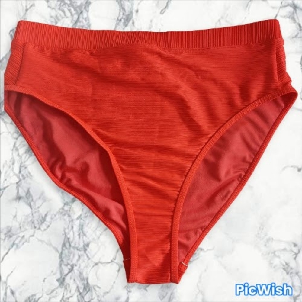 NEW Med Jessica Simpson Highrise Swimsuit Bikini Bottoms